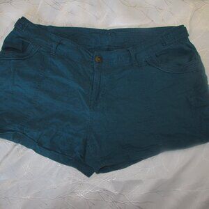 Teal Linen Shorts size 15/16